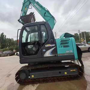 Hot Sale! Second-<b>Hand</b> Kobelco SK75 7.5Ton <b>Mini</b> Excavator | Auction Direct from Professional Supplier - Product Image 1