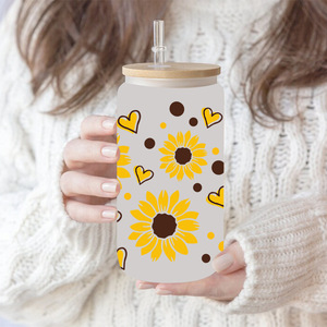 Diseño de pegatinas DTF UV para marcapáginas, envolturas de tazas y envolturas para UTV, con temática 'Grow <span class=keywords><strong>Sunshine</strong></span>' y 'God Says Loved' - Product Image 2
