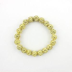 <span class=keywords><strong>Pulsera</strong></span> de Cuentas de Cristal de 10 mm con 30 Colores de Moda, Brillante, Multicolor, Redonda, para Mujeres y Niñas, Regalos, Joyería para Fiestas - Product Image 5