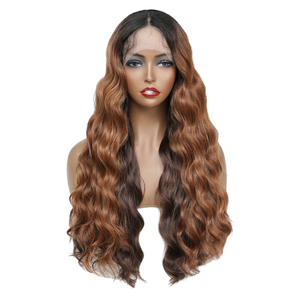 Women's None Lace Full Head Wig Long <strong>Hair</strong> Water Wave Curls High Temperature Synthetic Fiber - Product Image 2