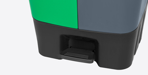 60L New Foot Pedal Recycling <strong>Bin</strong> <strong>Dual</strong> Compartment Bathroom Trash Can Eco-Friendly Saving <strong>Kitchen</strong> Garbage <strong>Bins</strong> - Product Image 5