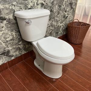 Conjunto de Vaso Sanitário Cerâmico Moderno de Duas Peças com Instalação Montada no Chão a Preço de Atacado - Product Image 4