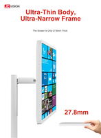 Écran tactile 24 27 32 pouces Flip Digital Signage Smart WiFi Debout au sol Smart TV LCD Publicité