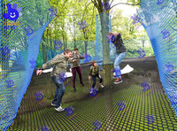 Parc d'aventure en corde pour enfants en plein air TN098, structure en alliage d'aluminium, filets en nylon, pour 5 à 10 utilisateurs, à partir de 5 ans