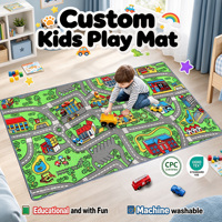 Tapis antidérapant tapis de jeu jeu pour bébé salon intérieur tapis en nylon imprimé sol rampant pour enfants tapis