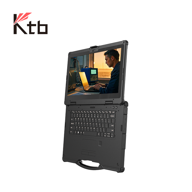 KTB 14XA OEM/ODM 14" AI PC DDR5 Windows 11 10 Rugged Portable Notebook Industrial Laptop Computer IPC MIL-STD-810H UN3803