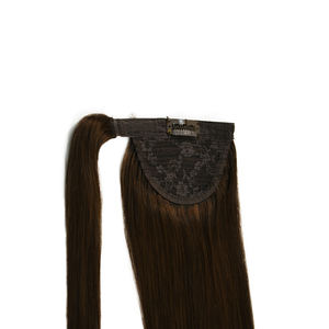 Extensions <span class=keywords><strong>de</strong></span> queue <span class=keywords><strong>de</strong></span> <span class=keywords><strong>cheval</strong></span> à cordon en cheveux humains Remy 100 % naturels, lisses et soyeuses, longueur 18 pouces, sans perte <span class=keywords><strong>de</strong></span> cheveux – Vente chaude - Product Image 3