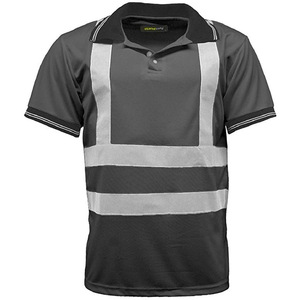 100% cotton tùy chỉnh Hi VIS làm việc Áo sơ mi cho nam giới khả năng hiển thị cao an toàn phản chiếu T-shirt với biểu tượng tùy chỉnh - Product Image 3
