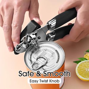 Ouvre-bocal manuel multifonction en acier inoxydable de haute qualité avec bord de sécurité, ouvre-bouteille pour bière et boissons - Product Image 2