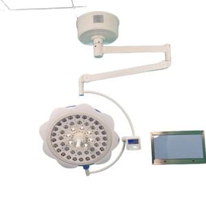 Lampe chirurgicale sans ombre à double tête suspendue avec caméra externe pour gynécologie, dentisterie et usage vétérinaire - Product Image 1