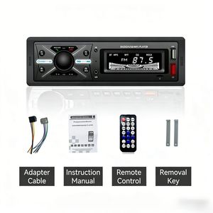 Estéreo Universal para Auto 1 DIN con Reproductor de MP3, FM, Bluetooth, AUX, USB, Pantalla LED y Grabadora de Audio - Product Image 6