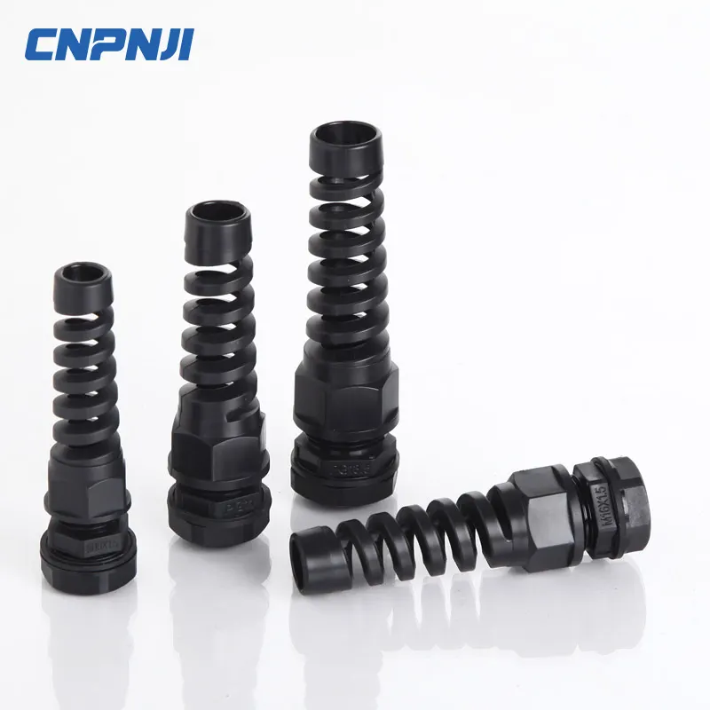 Kualitas Tinggi Jenis PG Spiral Cable Gland dengan Strain Relief