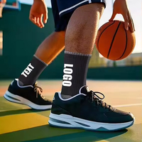 Calcetines Deportivos Personalizados para Hombre, Medias de Fútbol, Baloncesto, Entrenamiento, Antideslizantes, con Agarre, Estilo Crew