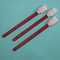 Éponge rectangulaire de haute qualité avec manche rouge en PP, tampon de nettoyage pour imprimante, applicateur en mousse, tampon de nettoyage automobile