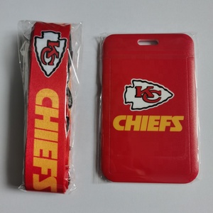 Llavero de Alta Calidad con Cordón para 32 Equipos de la <span class=keywords><strong>NFL</strong></span>, con Porta Identificación, Nuevo, Material de Poliéster, Accesorio con Gancho - Product Image 1