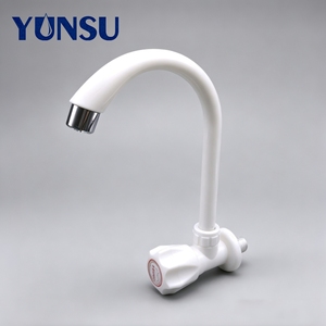 PP‑ABS <b>Plastic</b> <b>Kitchen</b> Sink Faucet 1/2" DN15 Diaphragm Core Water‑Saving Easy Installation for Household Housing Project - Product Image 1