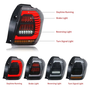 Đèn đuôi LED cho perodua <span class=keywords><strong>axia</strong></span> TOYOTA wigo agya 2023 2024 đèn hậu phía sau đèn báo rẽ phanh đuôi đèn 12V phụ tùng ô tô - Product Image 3