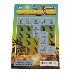 مصنع بطاقات اليانصيب الورقية المخصصة للخدوش بطاقات الطباعة للخدوش - Product Image 6