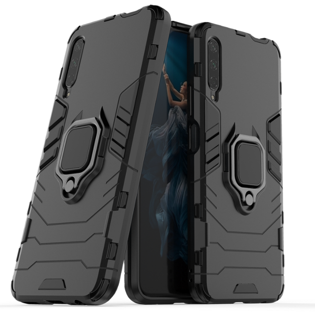 OEM Welcome Hybrid PC TPU Shockproof Ring Stand Cell Phone case for Huawei Honor 9X Pro