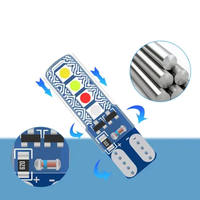 Luces LED RGB T10 3030 6SMD de 5W, Nuevas, para Ruedas de Coche y Camioneta, Iluminación Interior, Bombilla LED, Accesorio