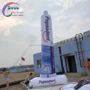 รูปร่างที่กำหนดเองโฆษณาInflatableทันตกรรมMascot Inflatableยาสีฟันรุ่น