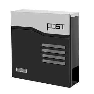Fissato al muro americano moderno metallo outdoor caselle di posta residenziale pacchetto di posta postbox