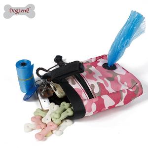Fashionable Cloth Pet <b>Poop</b> <b>Bag</b> <b>Dispenser</b> and Food Treat Pouch for Dogs - Product Image 2