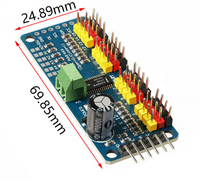 Module de développement PCA9685 en stock, nouveau module original PCA9685 à 16 canaux, carte de commande de servomoteur PWM IIC
