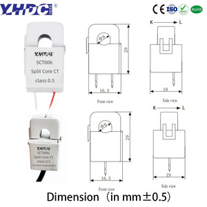 Transformador de Corriente de Núcleo Dividido YHDC SCT006 SCT006L, Sensor de Corriente de Pinza para Medidor de Energía, Alta Precisión, CE ROHS - Product Image 3