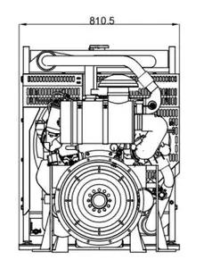 EVOL Diesel Engine For Gensets 1004TAG In-line Pump Turbocharged Air To Air Intercooled