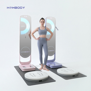 Balance connectée intelligente HOWBODY avec miroir de gym, impédancemètre, mesure <span class=keywords><strong>BMR</strong></span>, masse grasse et musculaire, et fonction thérapie numérique pour le poids corporel et la composition corporelle - Product Image 4