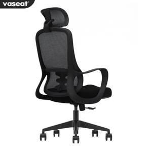 Silla de oficina ejecutiva de malla ergonómica negra al por mayor muebles de oficina y sala de espera económicos de estilo de diseño contemporáneo - Product Image 4