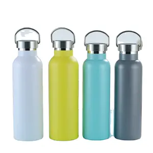 350ml/500ml vide sport bouteille d'eau sport en acier inoxydable fiole à vide