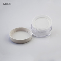 Échantillon gratuit Boîte d'emballage crème cosmétique ronde en plastique avec logo personnalisé