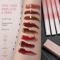 Vente en gros de gloss à lèvres hautement pigmenté, logo personnalisé, marque privée, gloss à lèvres hydratant, multi-couleurs, rouge à lèvres liquide longue durée