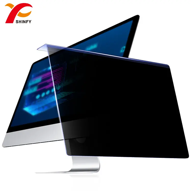 15 inch to 19 inch computer monitor acrylic privacy anti bule light hanging board screen protector with privacy film