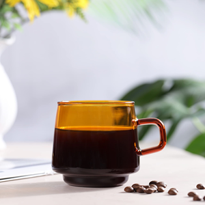 แก้วมัคบอโรซิลิเกต แก้วทนความร้อน แก้วน้ำชา น้ำผลไม้ นม กาแฟ แก้วน้ำใช้ในบ้าน แก้วกาแฟ - Product Image 2
