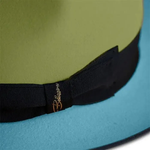 Green blue <b>Wool</b> Fedora Hat With Black Band Unisex Adult Casual Spring Summer 56-58CM Fashion Style - Product Image 4