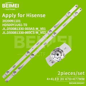 Bande lumineuse LED pour téléviseur HD500Y1U61-T0 JL.D50081330-003AS-M_V01 JL.D50081330-003CS-M_<span class=keywords><strong>V02</strong></span> pour Hisense 50E3G 50A53F 50H55E - Product Image 2
