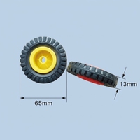Rueda Giratoria de PP de Doble Propósito de 2.1 Pulgadas (53mm) de Fábrica Directa OEM, Rueda Antimarcas con Eje de Transmisión de Motor TT para Kit de Robot DIY
