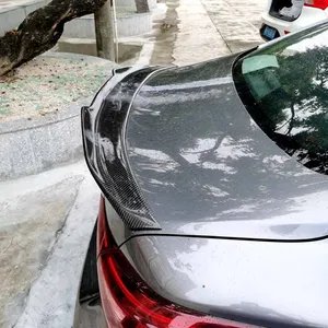 สปอยเลอร์หลังรถยนต์แบบ PSM สีดำเงา/ลายคาร์บอนไฟเบอร์ วัสดุ ABS สำหรับ Infiniti Q50 ปี 2014-2020 - Product Image 1