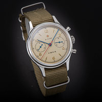 Montre mécanique chronographe Seagull 1901 classique à remontage manuel pour homme, en acier de haute qualité avec verre saphir, prix d'usine