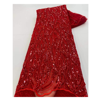 Le meilleur nouveau de haute qualité mode élégante français tulle net maille perles robe de mariée cactus paillettes dentelle tissu
