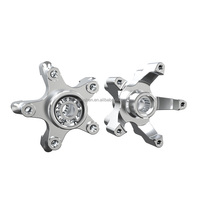 Connecteur de roue en aluminium argenté personnalisé en gros collier d'essieu pignon boulons de moyeu écrous