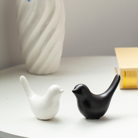 Vente chaude Céramique Artisanat Or Oiseau Ensemble Céramique Petits Oiseaux pour La Décoration De La Maison