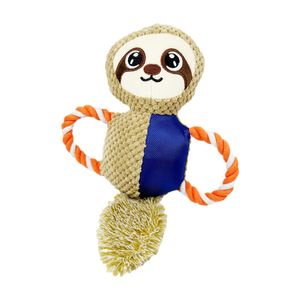 New Design Simulation <strong>Pet</strong> <strong>Toys</strong> <strong>Lovely</strong> Animal Design Owl Duck Sloth Elk Shape Cotton Rope Squeaky Dog Interactive <strong>Toy</strong> - Product Image 5