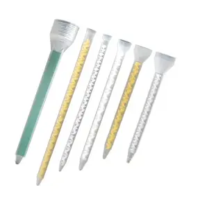 Nhựa Tĩnh Mixer PMF6-16 Trộn Vòi Phun Cho Duo Gói Epoxies Lưỡi Lê Một Hình Vuông Màu Xanh Lá Cây - Product Image 1