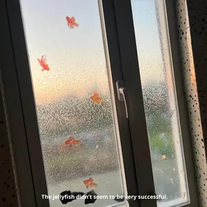 Pellicola per Vetri Quadrata a Cinque Colori Anti-Espulsione, per Bagno, Doccia, Finestra del WC, Privacy, Anti-Sbirciata, Elettrostatica - Product Image 3