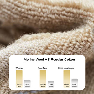 Merino Thermal <strong>Wool</strong> <strong>Socks</strong> Bike Crew <strong>Socks</strong> Thickened Warmth &amp; Shock-Absorbing <strong>Wool</strong> <strong>Socks</strong> Wholesale For Men &amp; Women - Product Image 3