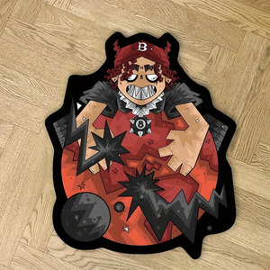 Alfombras Personalizadas TGYW Antideslizantes con Diseños de Anime y Personajes de Dibujos Animados, Alfombra Moderna con Forma de Zapatos, Alfombra de Área con Diseño de Anime - Product Image 3